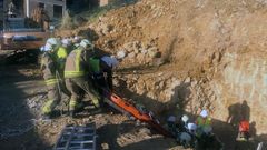 Trabajador herido en una obra en Oviedo