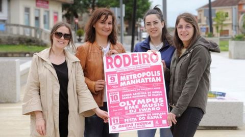 Mar�a Moreiras, Sandra Di�guez, Sara Villanueva y Sonia Fern�ndez llevan cuatro a�o ocup�ndose de las fiestas de Rodeiro, pero sus recientes maternidades les obligan a tomarse un descanso, sin que por el momento nadie se haya ofrecido a coger el testigo para continuar con las celebraciones.