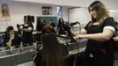 Imagen del pasado enero en una clase de formación profesional de estética en el CIFP Someso, en A Coruña
