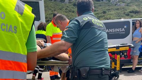 Accidente en la carretera de Lagos de Covadonga