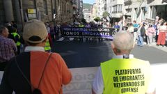 Protesta de retornados en Ourense, en una imagen de archivo