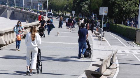 Disfrutando de un paseo por A Coru�a