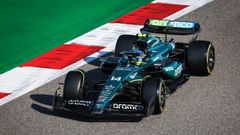 Clasificaci�n del GP de Bar�in de F1 en Sakhir.Fernando Alonso en la sesi�n de clasificaci�n del GP de Bar�in de F1 en Sakhir