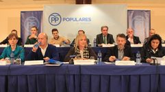 La Junta directiva del PP de Asturias en la convocatoria del 17 congreso