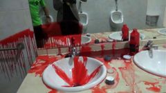 M�s im�genes del vestuario de Getafe que usaron los jugadores del Bar�a