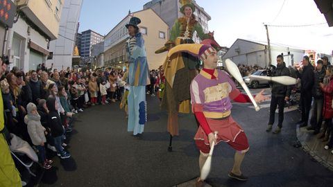 Cabalgata de Reyes Magos en Ribeira.