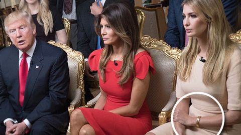 Ivanka no dud� en promocionar un brazalete de oro de 10.800 euros de su empresa de joyas en la primera entrevista concedida por la familia