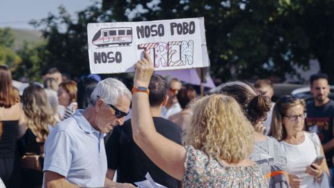 Manifestacin en A Gudia.