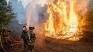 Foto del pasado mircoles en el incendio de As Neves