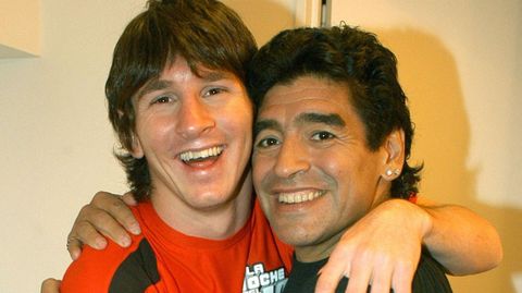 Junto con Leo Messi, en el ao 2005