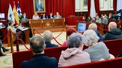 Sesi�n plenaria del pasado jueves en Ferrol, en la que se aprob� la nueva liquidaci�n a Nar�n.