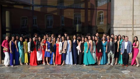 Graduación 2023 de los alumnos de bachillerato del IES Elviña de A Coruña.