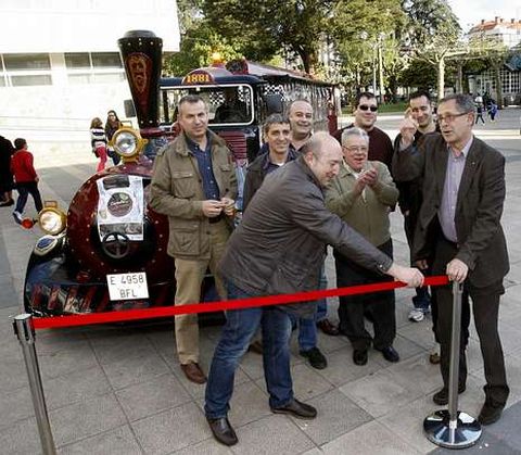 El presidente de Axober y el alcalde inauguraron la ruta.