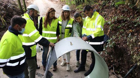 Supervisin de los trabajos en Lobios