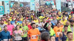 La salida en Portos�n siempre deja escenas espectaculares.