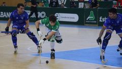Nil Cervera, durante el primer encuentro de la serie contra el Lleida