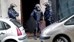 Imagen de un desalojo en la calle doctor Fleming, en A Coru�a, en una imagen de archivo.