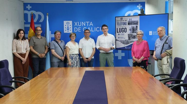 Presentaci�n de la exposici�n sobre la historia de la telefon�a en Lugo