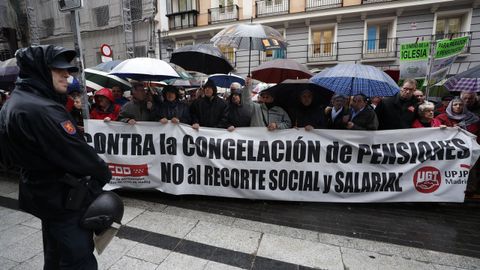 Marcha por las pensiones dignas en Madrid.