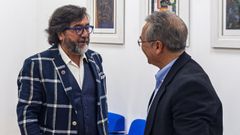 Paco Sarria, co presidente da Deputaci�n de Ourense, Luis Menor, nunha foto do ano 2023.