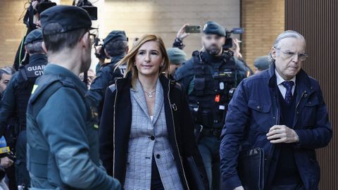 La exconsejera de Justicia i Interior de la Generalitat Valenciana Salom� Pradas, a su llegada a los juzgados de Catarroja, a 12 de enero de 2026, en Catarroja, Valencia, Comunidad Valenciana (Espa�a).