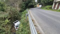 Salida de v�a en la avenida Adolfo Su�rez