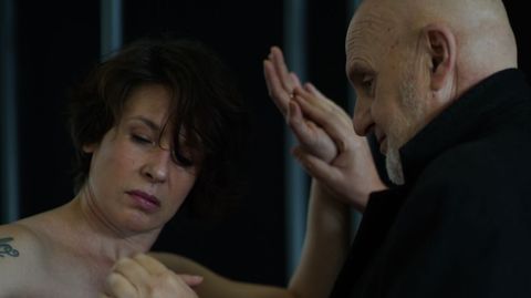 Kirenia Mart&iacute;nez e Ant&oacute;n Reixa, nun intre do espect&aacute;culo 