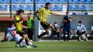 Jimmy y Lucas, durante el Cultural-Real Oviedo