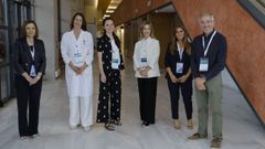 Luz Couce Pico, directora cient�fica del IDIS; Mar Castellanos Rodrigo, directora cient�fica del Inibic;  Patricia Rey P�rez, directora de la Fundaci�n Inibic; Eva Poveda L�pez, directora cient�fica del Iisgs; Isabel Lista Garc�a, directora de la Fundaci�n IDIS; y Jos� Manuel L�pez Vilari�o, Responsable de I+D de Hijos de Rivera S.A.U.