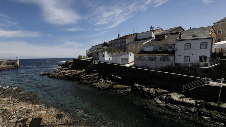 Vista parcial del pintoresco pueblo ribadense de Rinlo