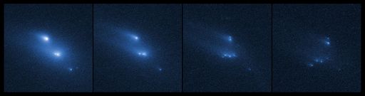 Hubble capta la desintegraci�n de un asteroide