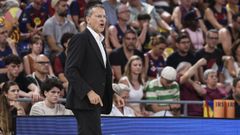 Pedro Mart�nez, durante un partido entre el Valencia Basket y el Barcelona.