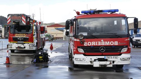 Vehículos de los bomberos de Barreiros