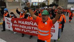 Manifestacin de los trabajadores de Vestas en Foz