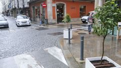 La mala visibilidad dificulta el tr�fico en algunos cruces del centro de Ferrol