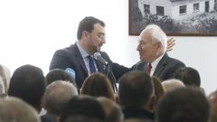 El presidente del Principado, Adri�n Barb�n, y el presidente de Industrias L�cteas Asturianas (Ilas-Reny Picot), Francisco Rodr�guez.