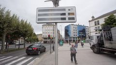 En lugares como la Horta do Seminario ya hay paneles infomativos sobre plazas de aparcamiento