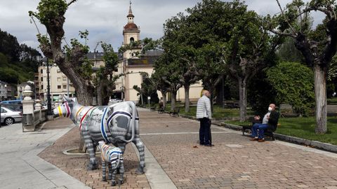 Parque de la plaza del Ayuntamiento de Vegadeo