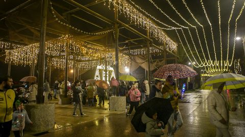 Encendido del alumbrado de Navidad en Porto do Son.