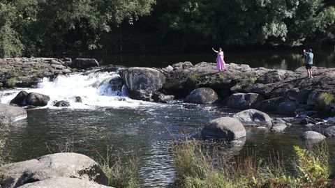 Imagen de la presa de A Ponte Maceira del 31 de agosto