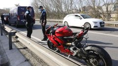 Accidente de moto en Ourense.