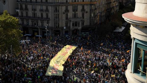 Protestas en las calles de Barcelona