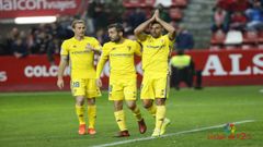 Barral durante el encuentro ante el Sporting