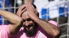 Borja Iglesias, durante el Espanyol-Celta de este s�bado.