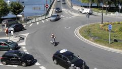 La rotonda que da a la Ponte de Pedra y a la autopista, en una imagen de archivo