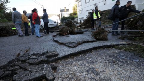 Los daos causados por la tromba de agua en Viveiro