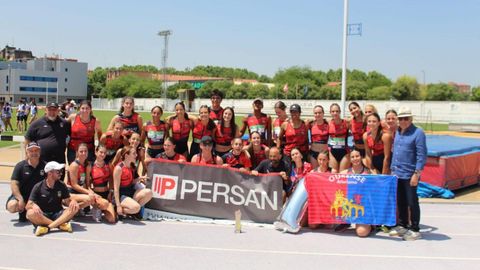 La formación femenina del club ourensano logró el anhelado éxito nacional