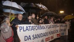 Imagen de archivo de una concentraci�n de SOS Sanidade P�blica en el centro de A Coru�a