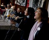 Varela (segundo por la izquierda), ayer en la presentaci�n. 