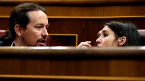 Pablo Iglesias e Irene Montero, de Unidas Podemos